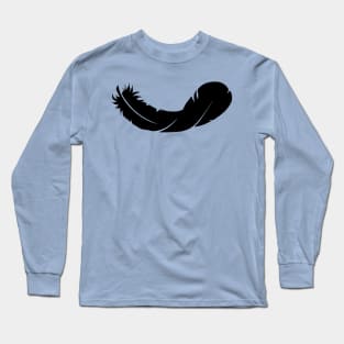 Black Feather Long Sleeve T-Shirt